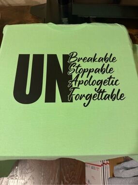 UN Graphic Short Sleeve Tee - lime sherbertt Green custom tshirt.